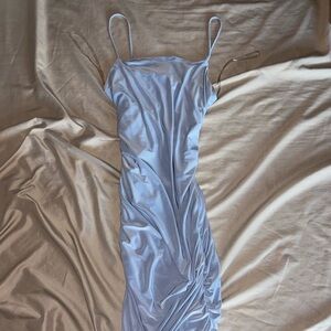 Selling a long, baby blue dress!